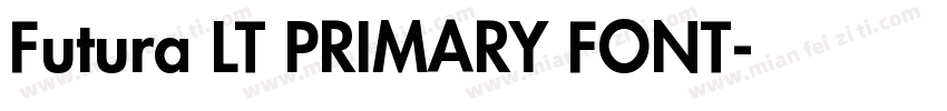 Futura LT PRIMARY FONT字体转换